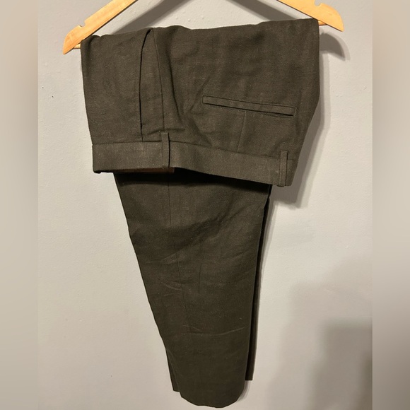 Abercrombie & Fitch Linen Relaxed Dress Pant - 32x32 - Picture 1 of 2